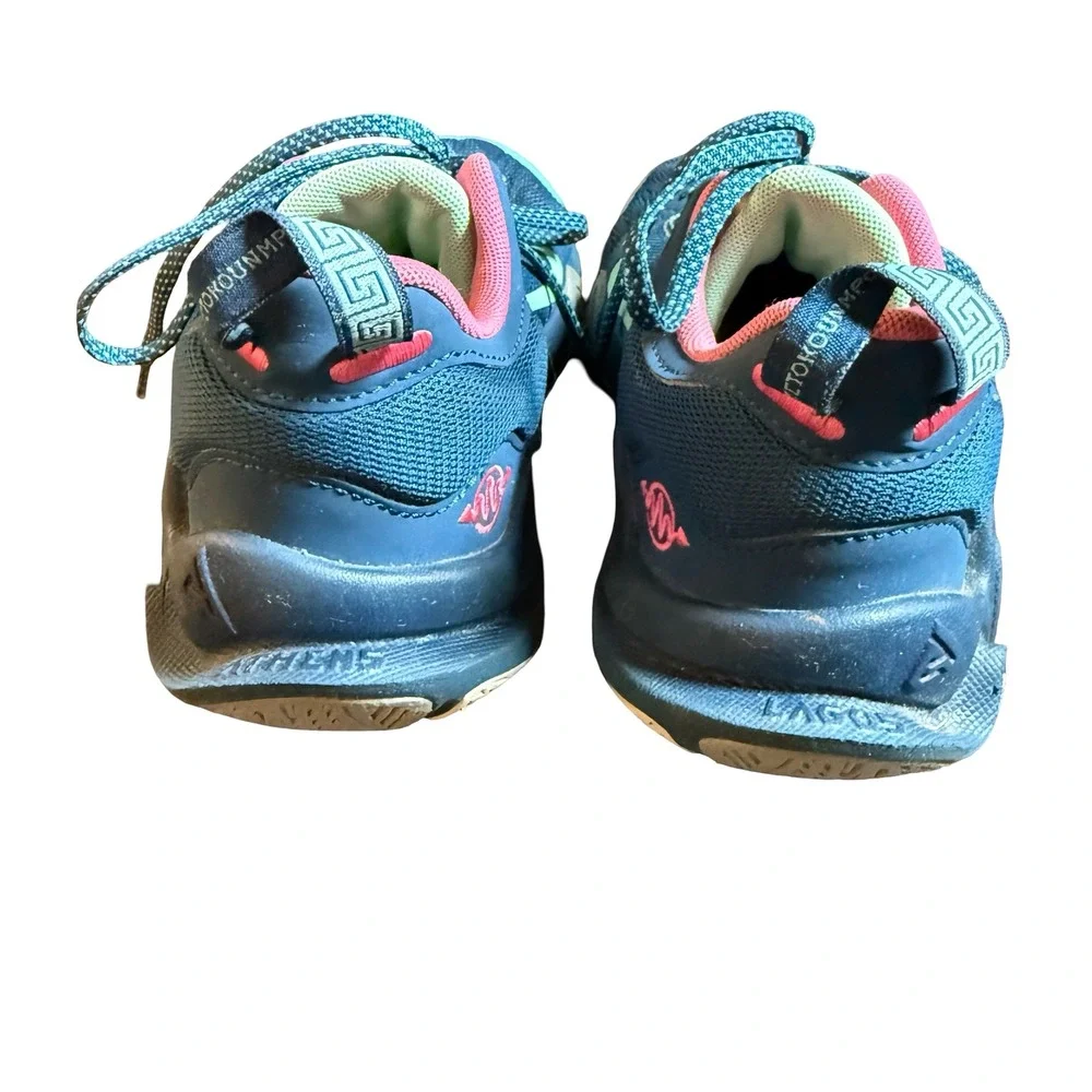 Nike Giannis Immortality 2 Kids Basketball Shoes Blue FD0213-400 4Y Greek Key